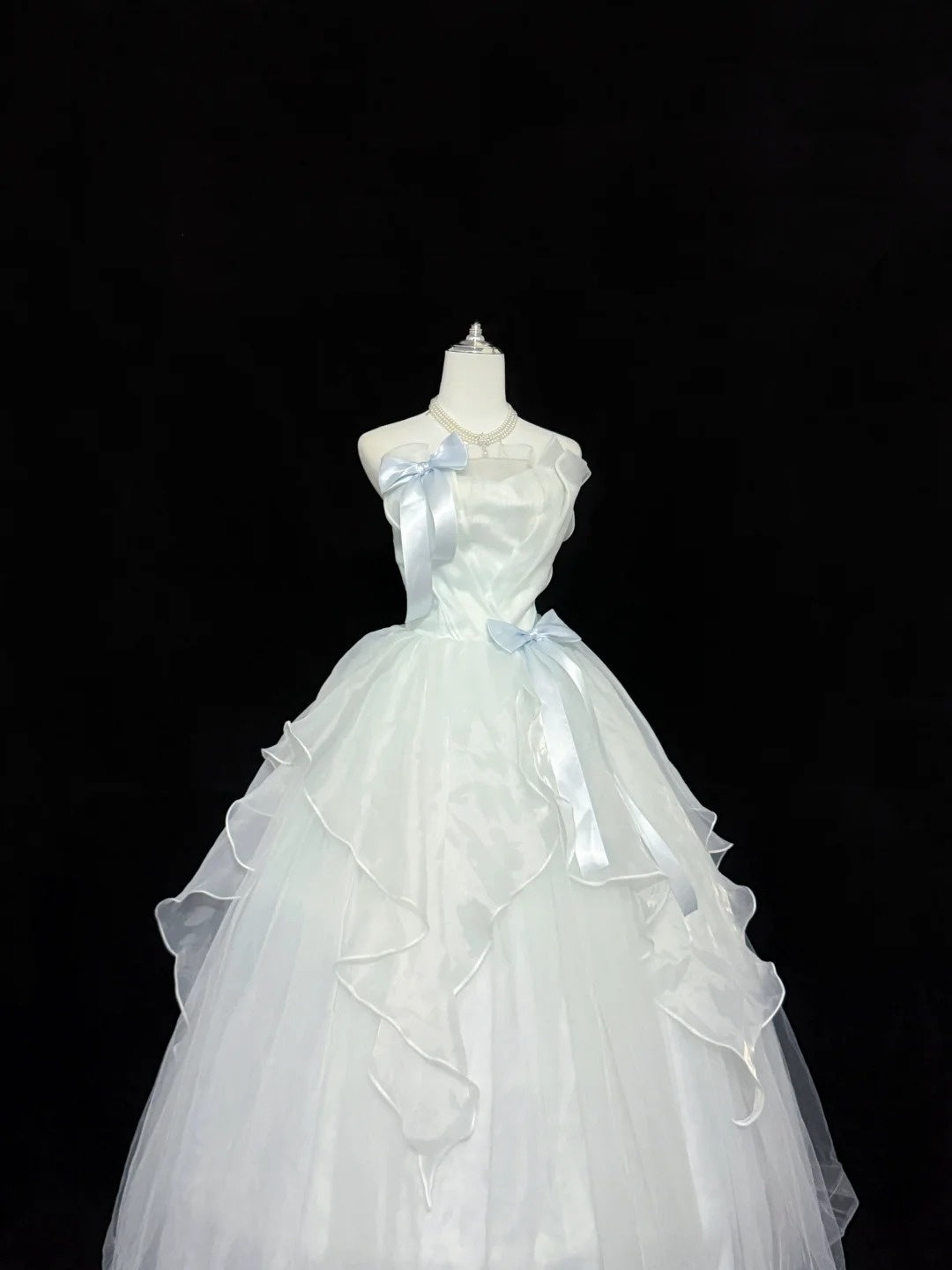 Cute Sweet 16 Dresses Long Ball Gown Strapless Tulle Formal Sweet Sixteen Birthday Gown RC0245