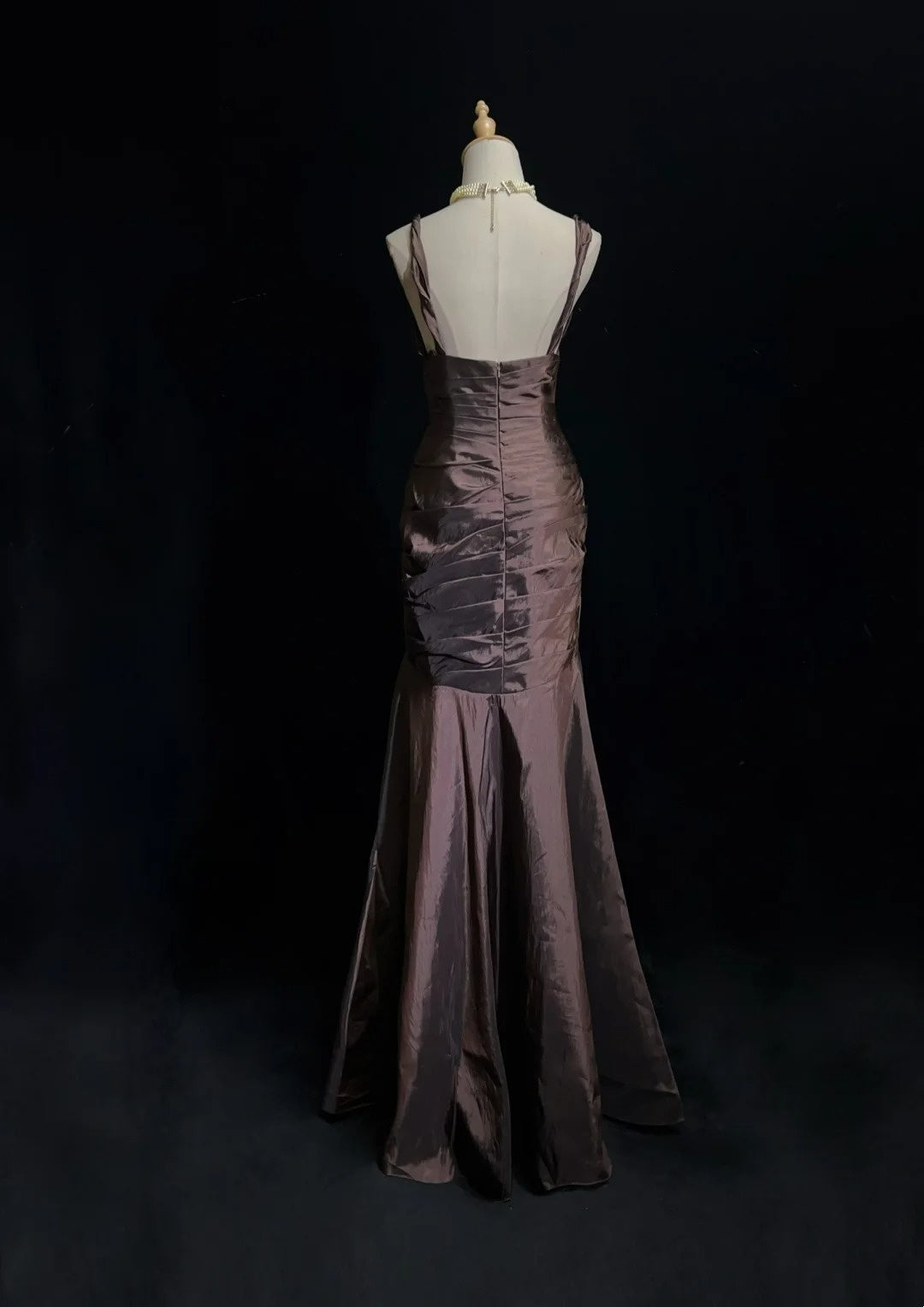 Classy Prom Dresses Mermaid Sweetheart Taffeta With Ruffle Long Formal Gown N2901