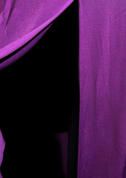 Vintage Prom Dresses A line Purple Chiffon 90s With Beading Long Formal Party Dress N2514