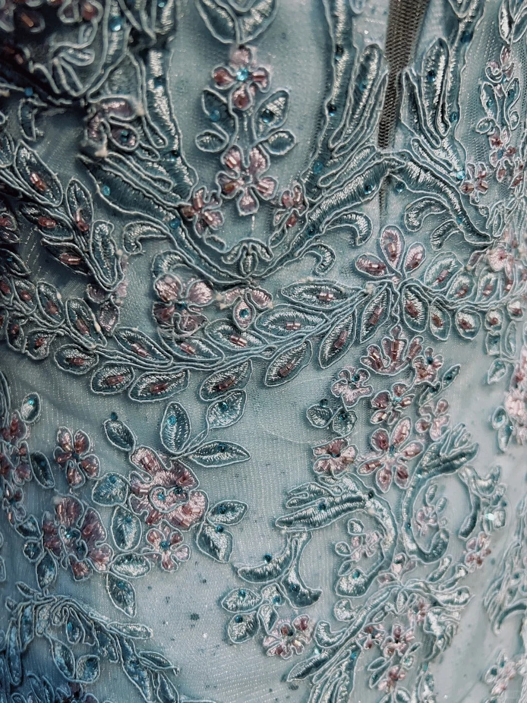 Vintage Prom Dresses Inspo Mermaid V Neck Light Sky Blue Long 1990s With Lace Appliqued Formal Gowns N3359