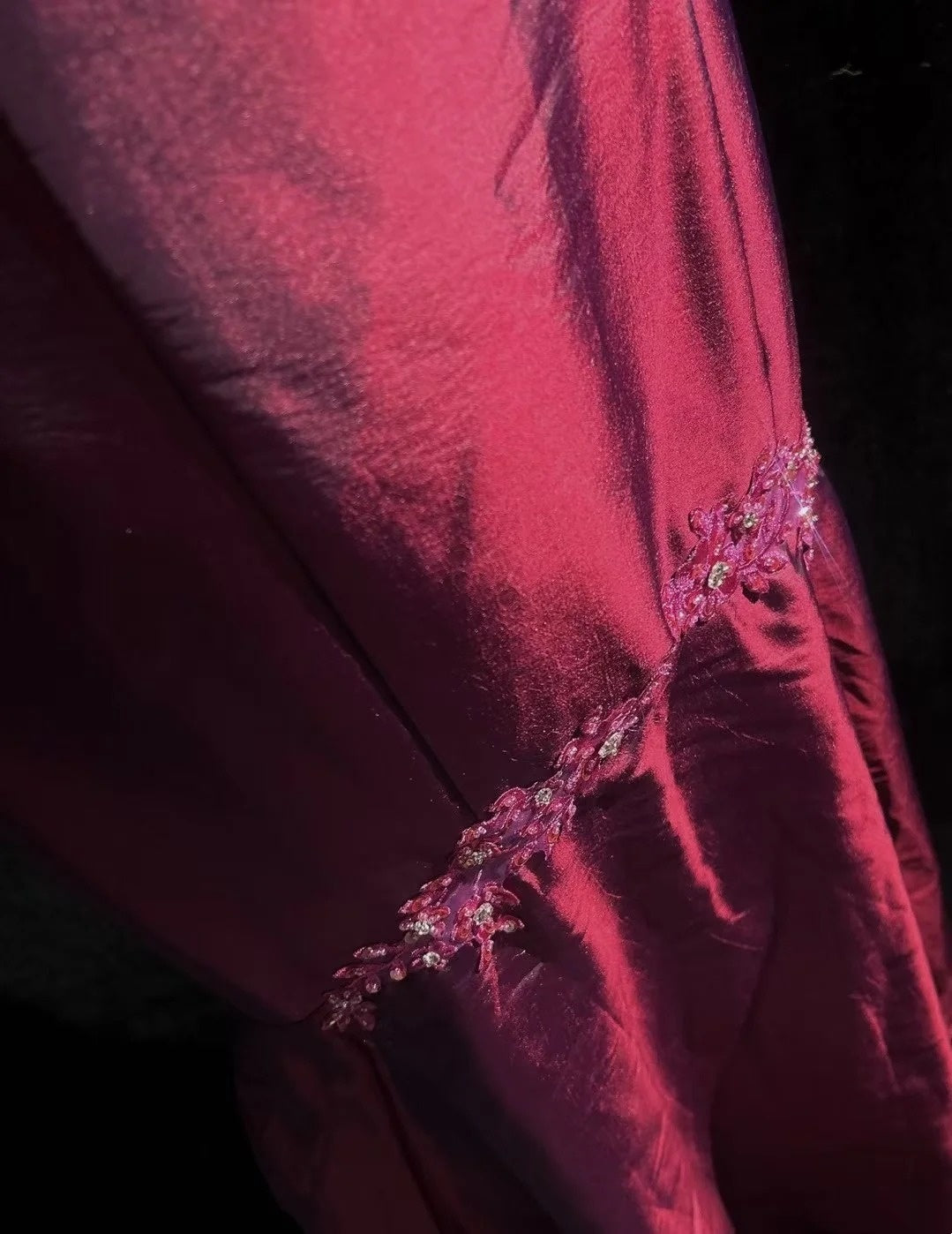 Vintage Prom Dresses Mermaid Sweetheart Burgundy With Appliques 1960s Long Formal Gown N2607