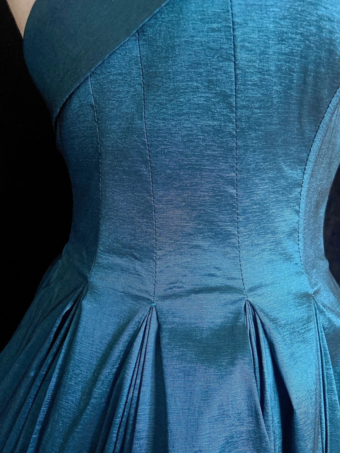 Beautiful Prom Dresses Ball Gown Sweetheart Blue Satin With Ruffled Long Evening Outfits N3377