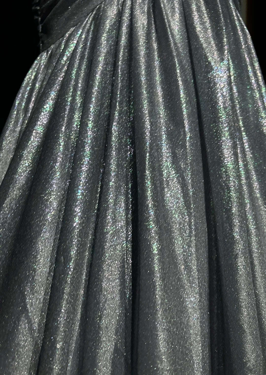Vintage 1980s Prom Dresses Mermaid Sweetheart Silver Grey Floor Length Long Formal Party Dress N2536