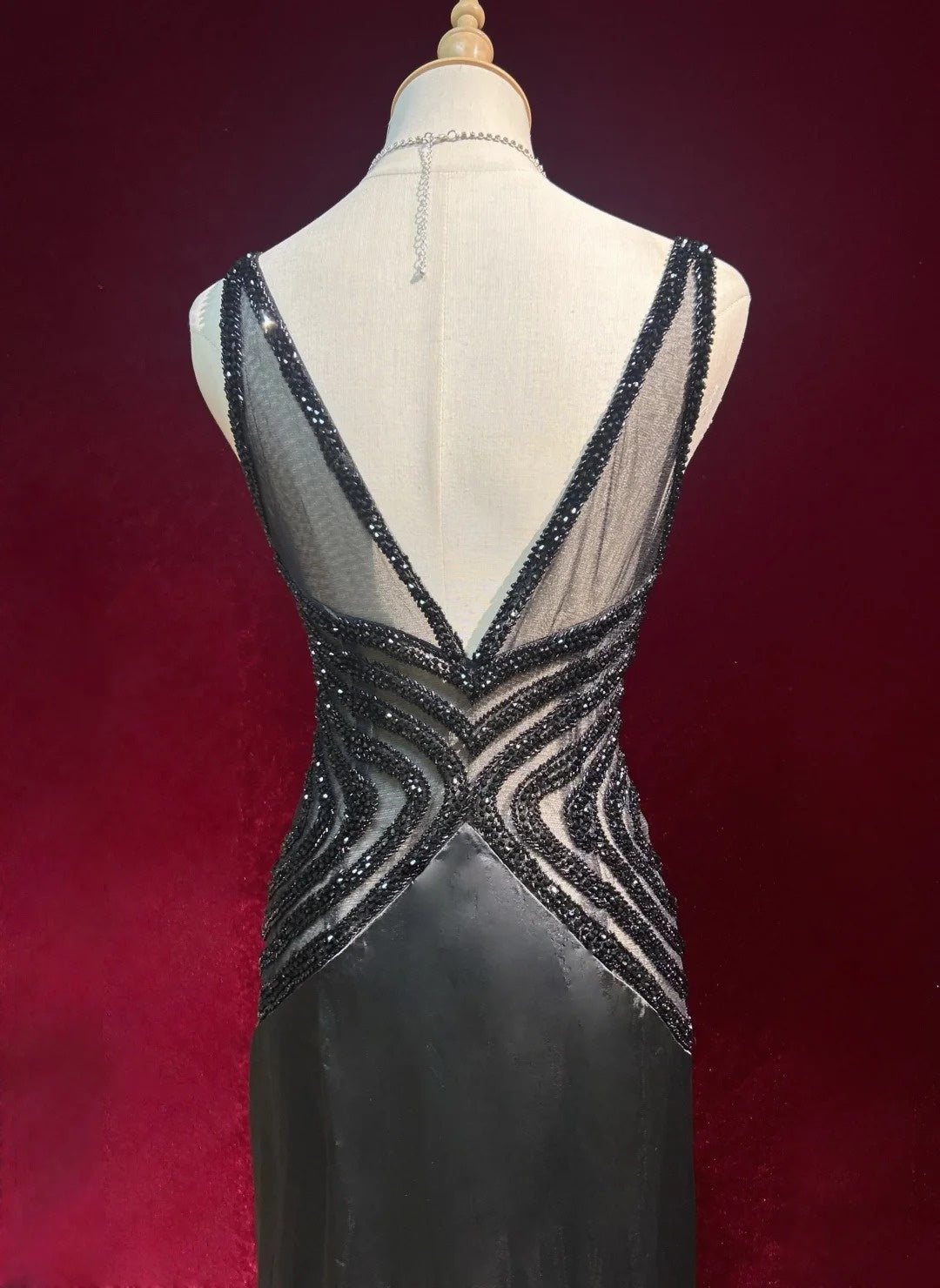 Black Prom Dress Inspo Mermaid Spaghetti Straps Satin With Beading Long Formal Party Gown RC0090