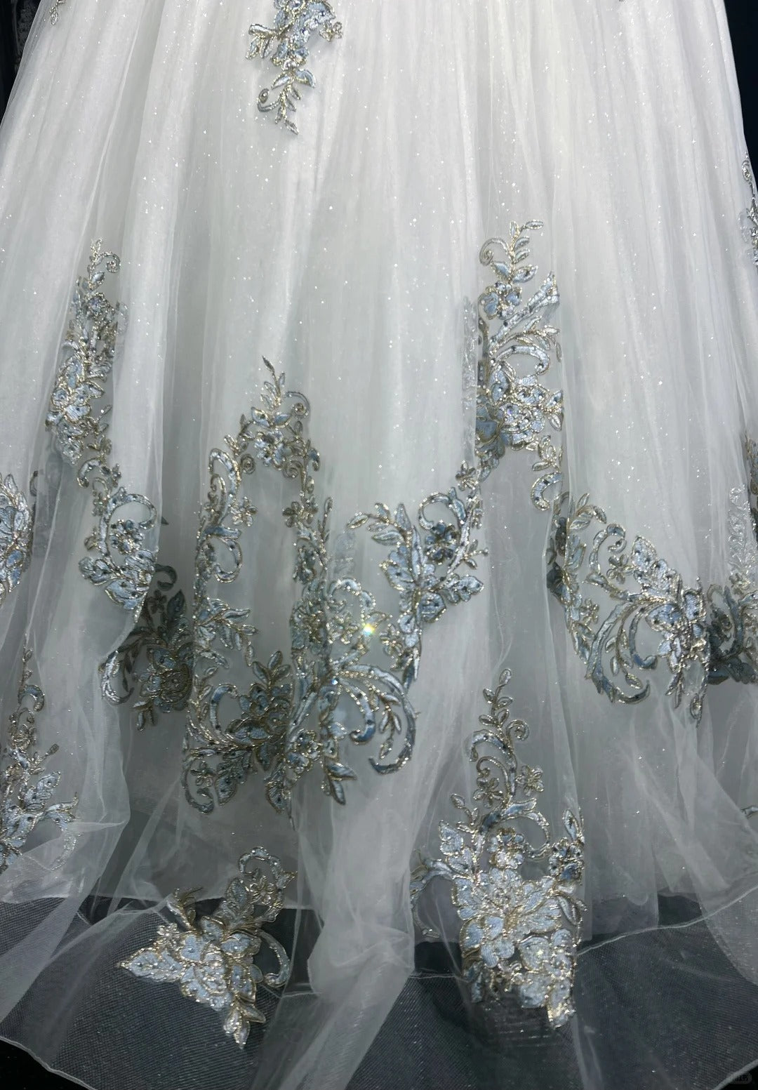 Princess Lace Straps White Appliques Sweet 16 Dress Ball Gown Formal Party Outfits Sweet Sixteen Dress RC0088