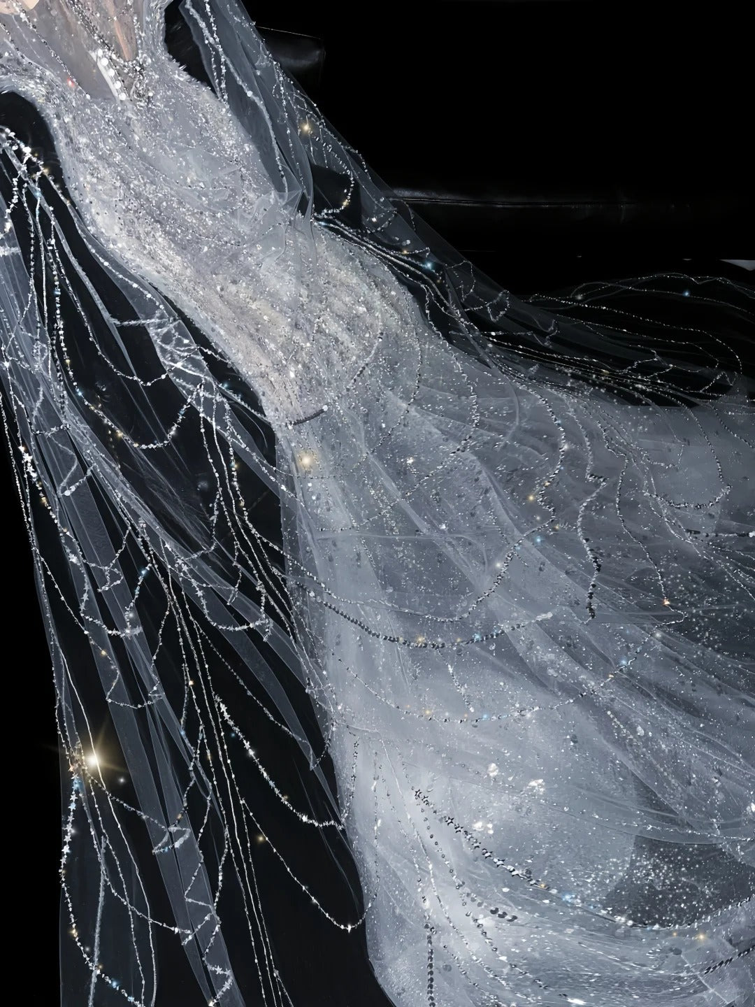 Pretty Mermaid Jewel Neck Sequin Silver With Beading Brides Gown Bridal Dress Style Long Wedding Dresses RB6566