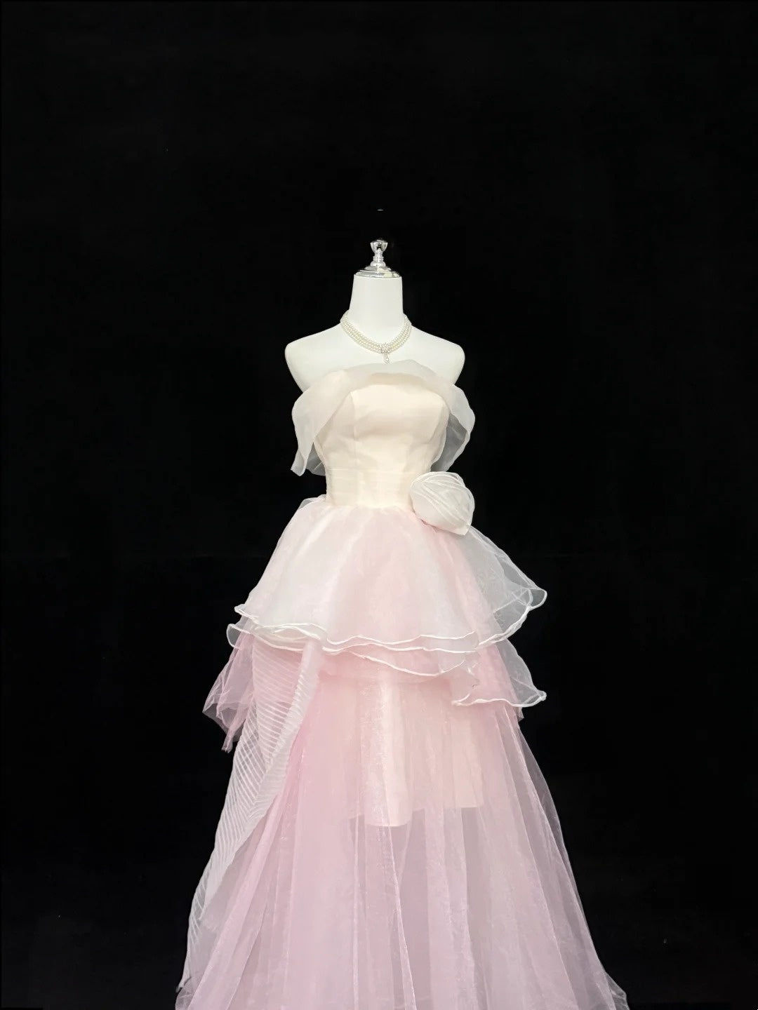 Pink Prom Dress Inspo Ball Gown Off Shoulder Long 18th Birthday Outfits Formal Party Gown RC0266