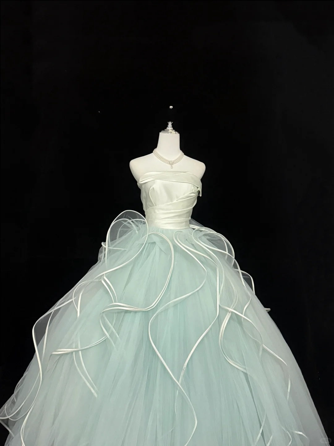 Sweet 16 Dresses Long Ball Gown Sweet Sixteen Long Birthday Dress Strapless Sage Green Formal Gown RC0345