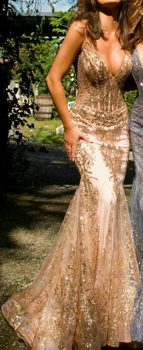 Sparkly Mermaid Spaghetti Strap Gold Long Prom Dresses For Plus Size Black People Girls Sequin Formal Evening Party Gown N997
