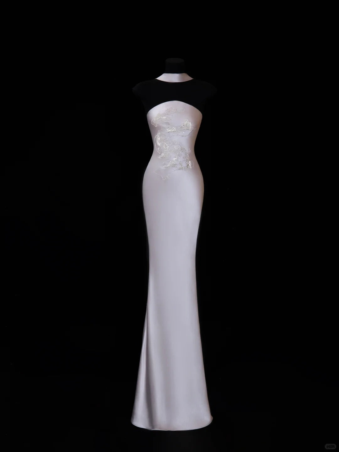Classy Mermaid Strapless Satin With Scarf Prom Dresses Long Evening Party Formal Outfits RB6646
