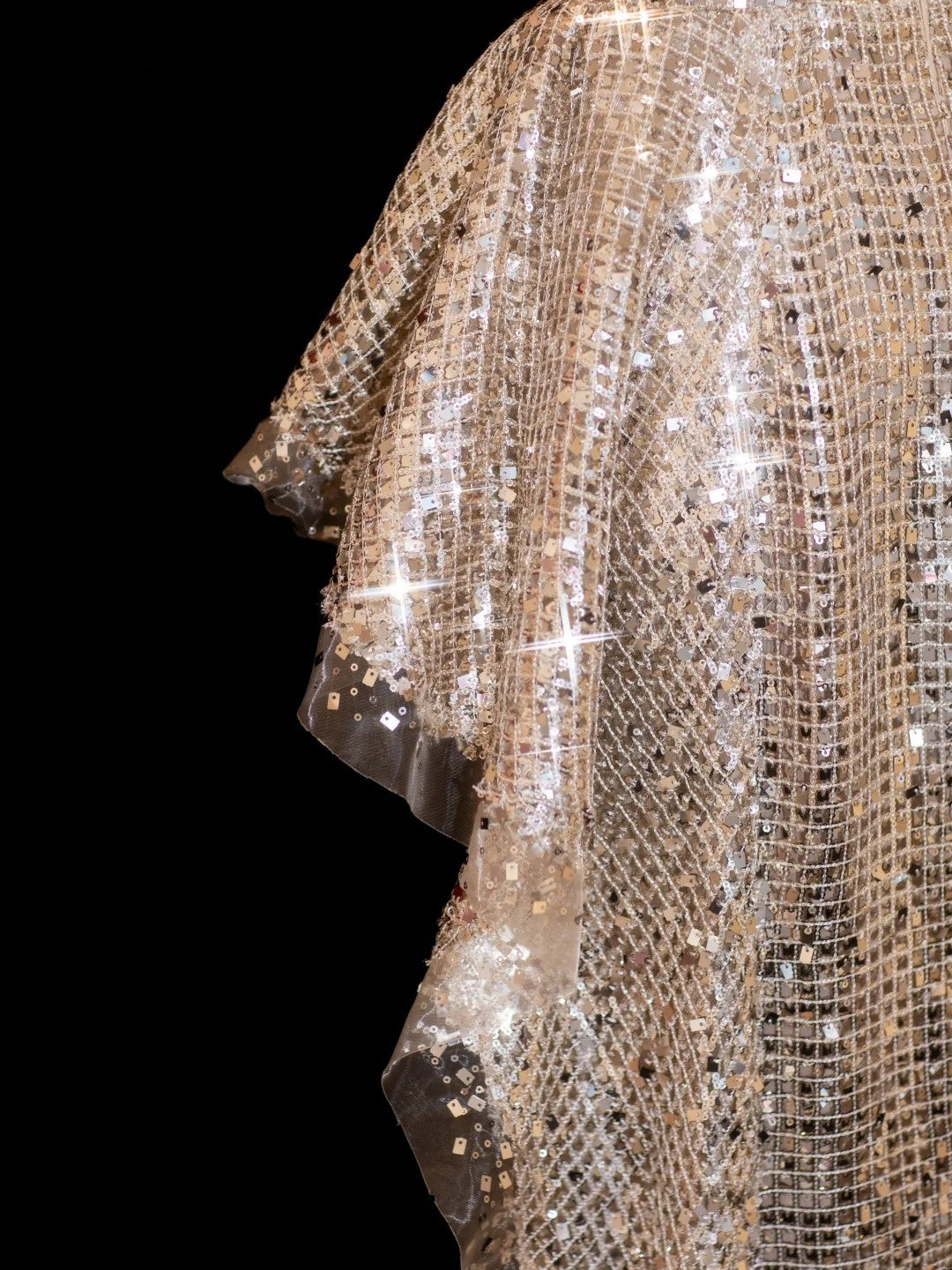 Sparkly Sequin Mermaid Spaghetti Strap Sequined Champagne Long Prom Dresses Inspiration Evening Gowns Formal Party Prom Dress N144