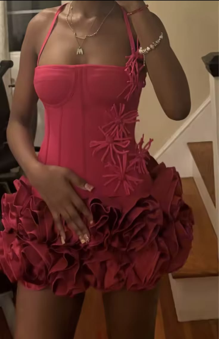 Elegant Sheath Halter For Black Women Party Dress Short Mini 16th Birthday Dresses Hoco Outfits RB3405