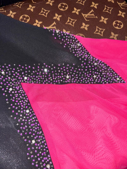 Luxurious Mermaid Sweetheart Black Pink With Beading School Dances Prom Dresses 8th Grade Formal Outfits Evening Gown RB8417