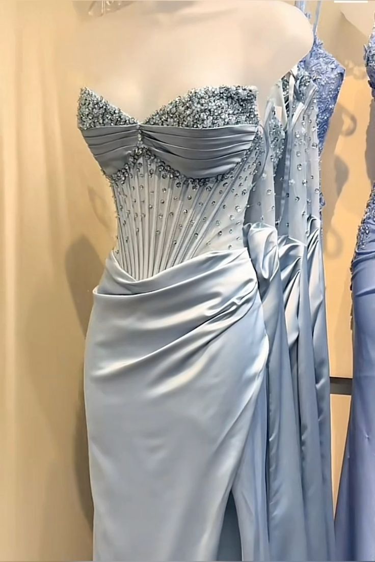 Modest Mermaid Sweetheart Pink Split Prom Dresses Inspo For Teens Formal Dress Party Outfits Prom Gowns AB064