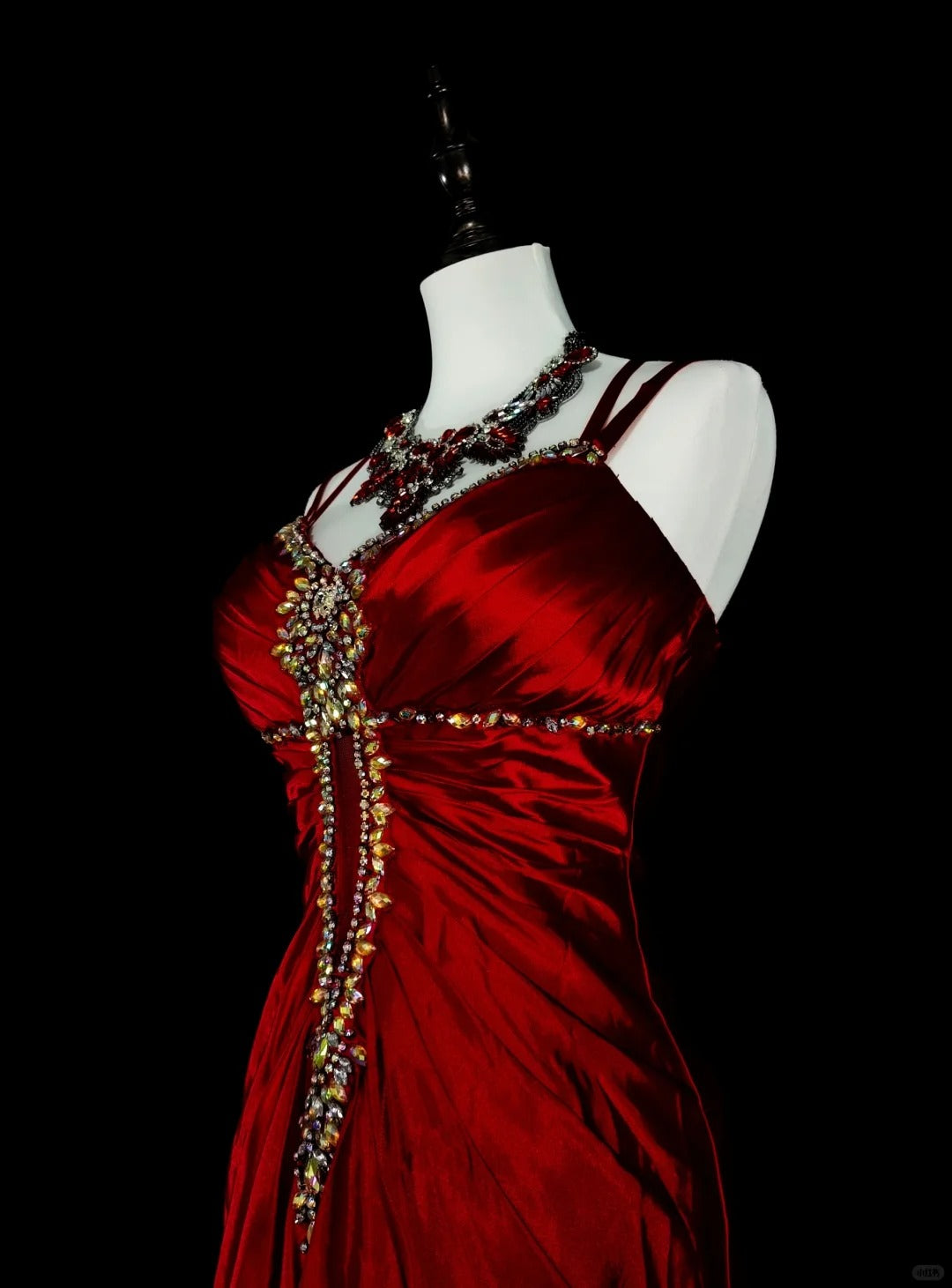 Vintage Prom Dresses Aesthetic 1950s Retro Mermaid Dark Red Backless Long Party Dress N2023