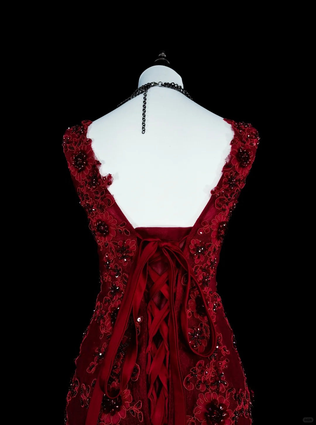 Vintage Prom Dresses Aesthetic 1960s Retro V Neck Mermaid Burgundy Long Party Dress N2146