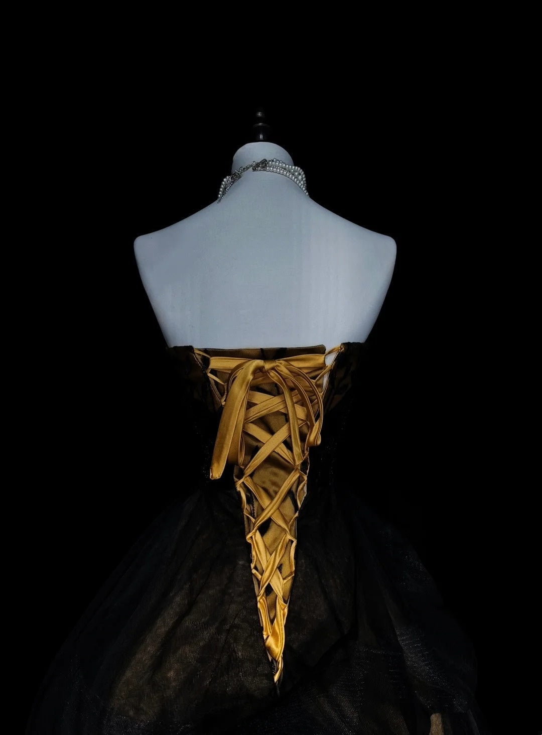 Vintage Ball Gown Sweetheart Black Tulle Sleeveless 80s Prom Dresses Long Formal Party Gown N1460