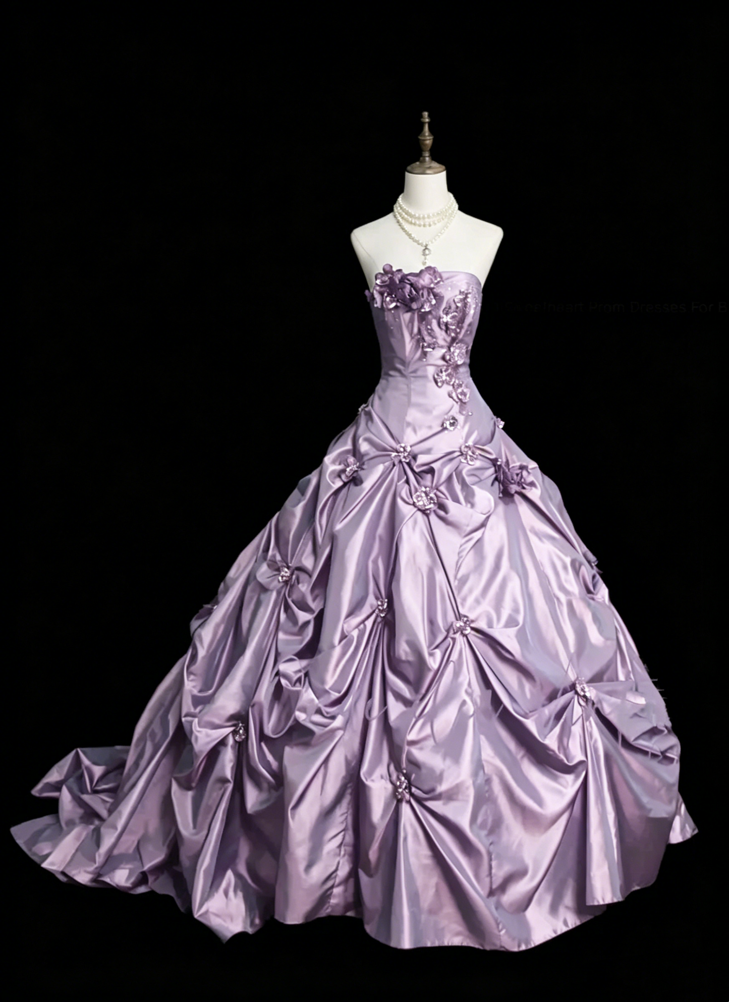 Retro Ball Gown Strapless Burgundy 60s Prom Dresses Fashion Evening Gowns Long Formal Party Dress N830