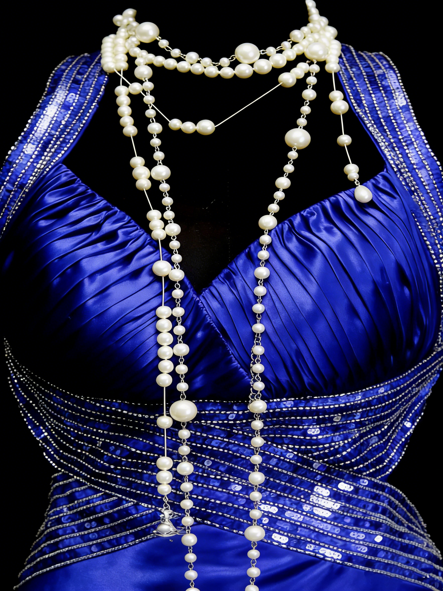 Vintage Mermaid Sweetheart Backless Royal Blue Senior 80s Prom Dresses High School Long Formal Dress N1328