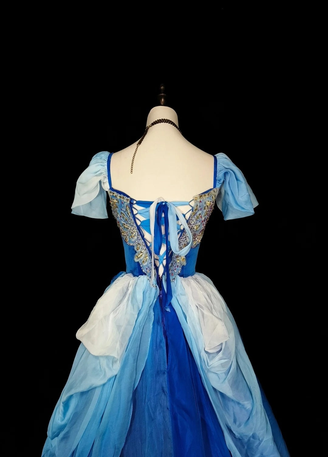 Vintage Ball Gown Sweetheart Royal Blue With Beads Sleeveless 80s Prom Dresses Long Formal Party Gown N1475