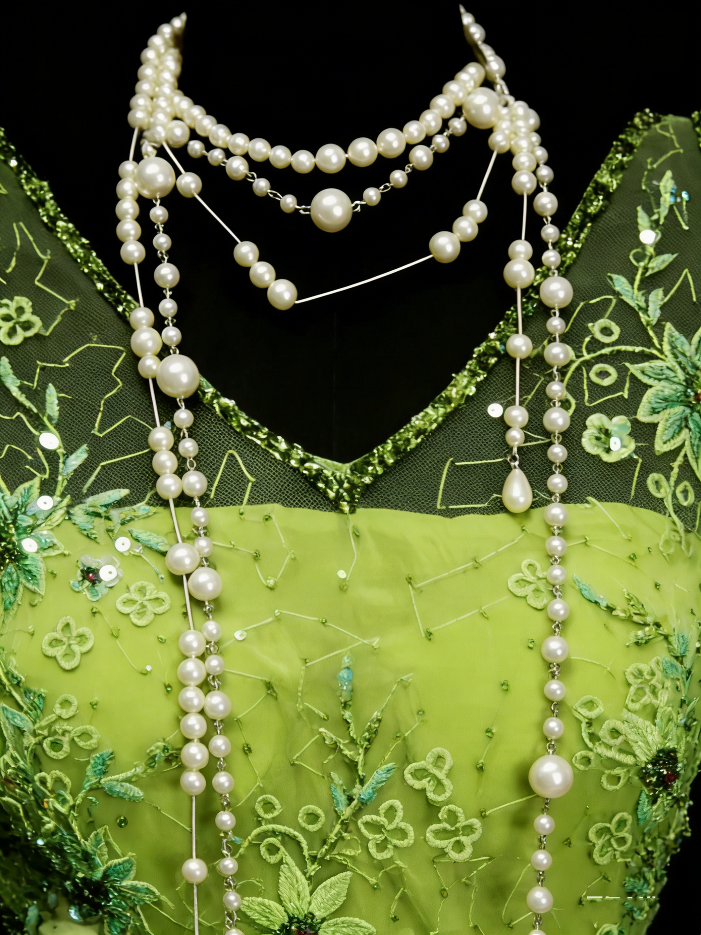 Vintage Prom Dresses Aesthetic 1960s Retro V Neck Green Chiffon Mermaid Long Party Dress N2137