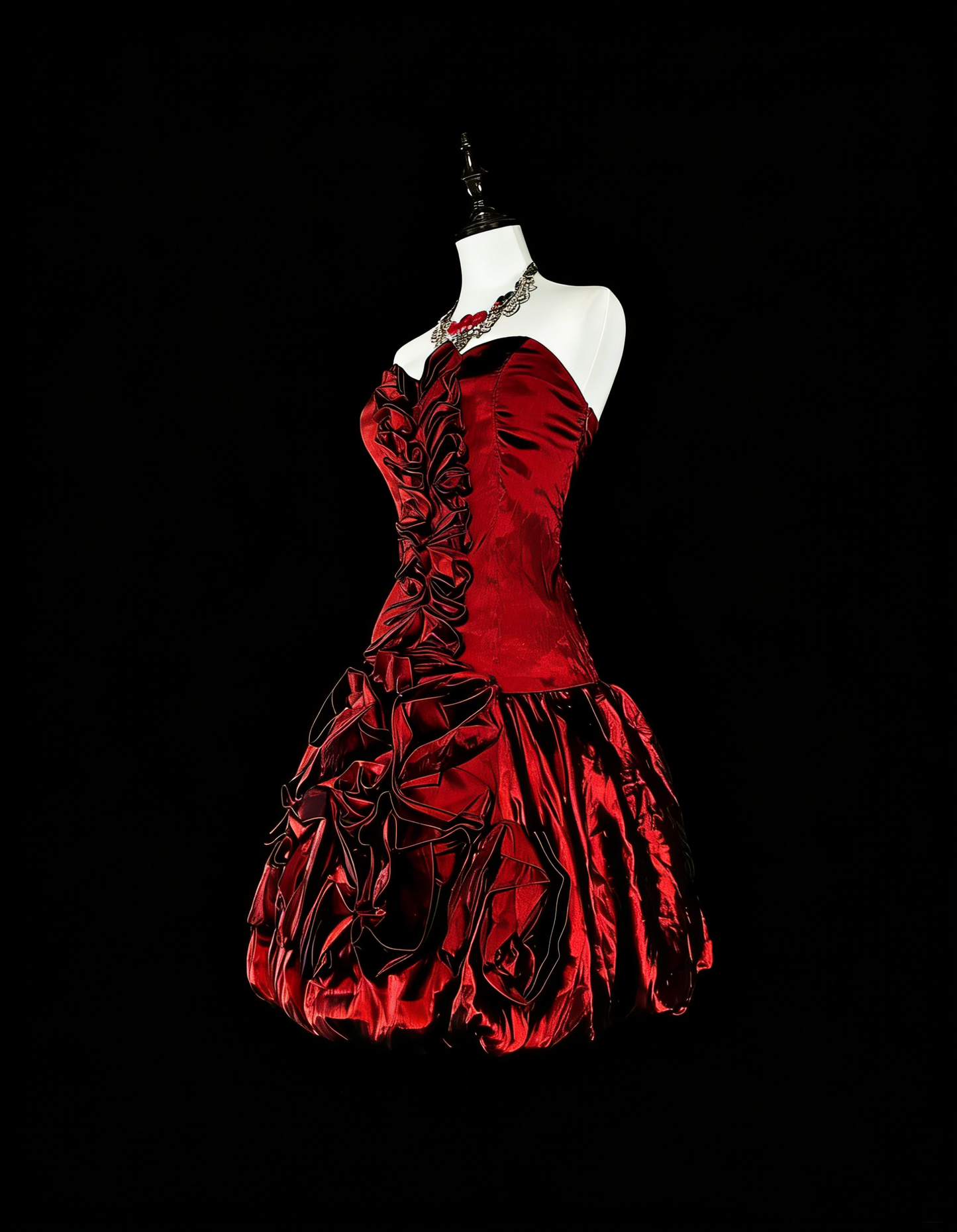 Princess Sheath Sweetheart Burgundy Satin Mini Short Homecoming Dresses Hoco Gowns N3066