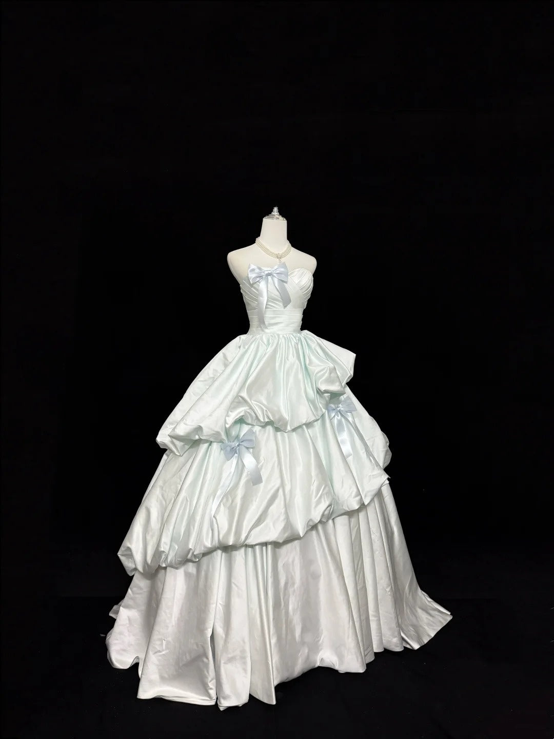 Sweet 16 Dresses Long Ball Gown Sweet Sixteen Long Birthday Dress Strapless Light Sky Blue Formal Gown RC0282