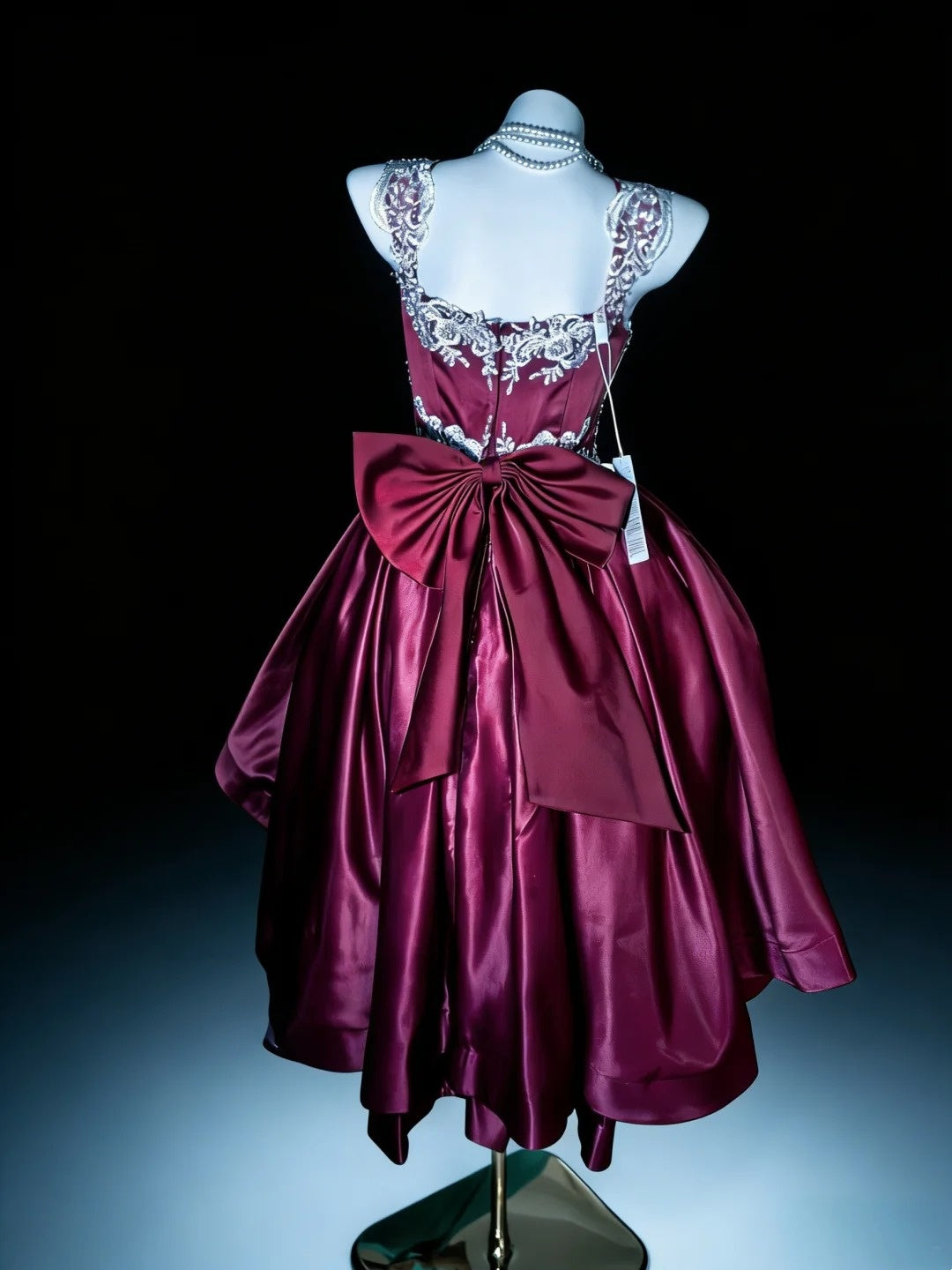 Princess Ball Gown Sweetheart High Low Burgundy Short Homecoming Dresses Hoco Gowns N3056