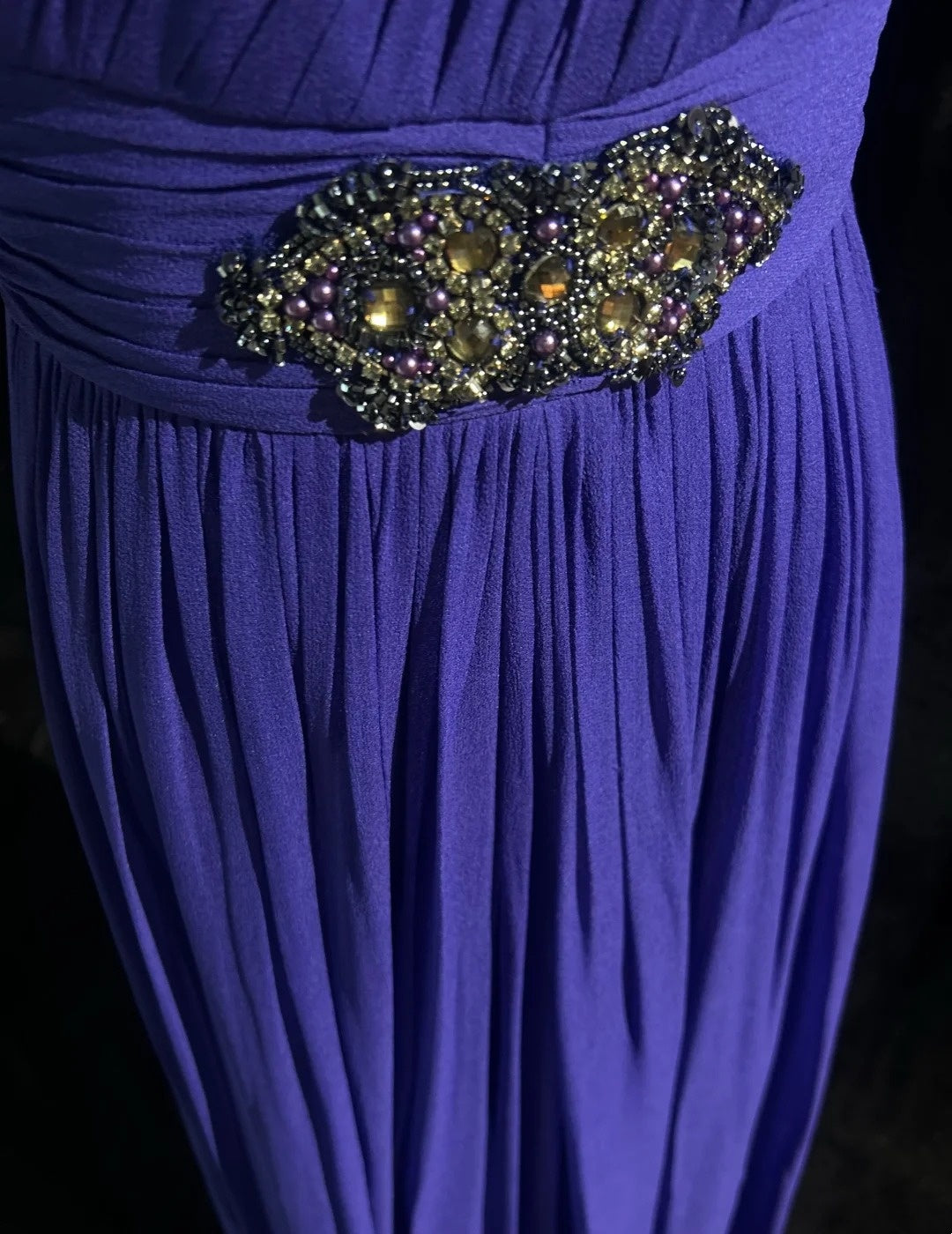 Vintage Prom Dresses A line Spaghetti Strap Royal Blue 90s With Ruffles Beading Long Formal Party Dress N2506