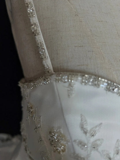 Vintage Wedding Dresses Inspo Mermaid Spapghetti Strap White Long 1980s With Lace Wedding Gowns N3367