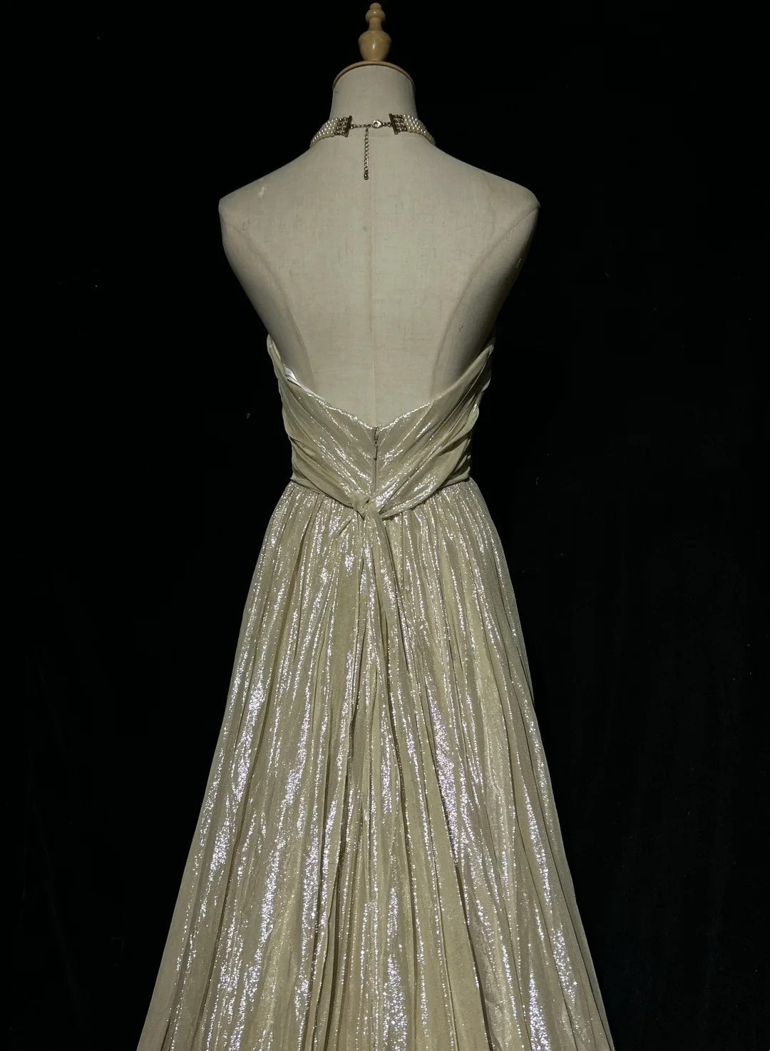 Gold Prom Dress Inspo A Line Sweetheart With Ruched Modest Long Formal Party Gown RC0085