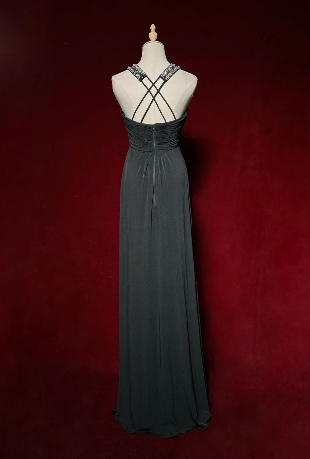 Black Prom Dress Inspo A Line Halter Chiffon With Beading 18th Birthday Outfits Formal Party Gown RC0123