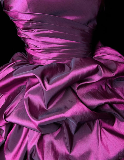 Cute Ball Gown Sweetheart Purple Taffeta 18th Birthday Gown Homecoming Dresses N3656