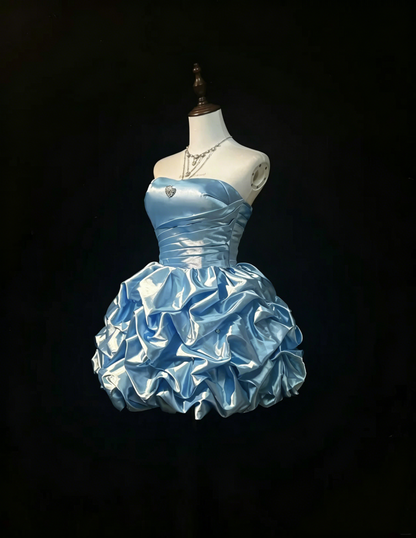 Cute Ball Gown Sweetheart Light Sky Blue 16th Birthday Gown Homecoming Dresses N3807