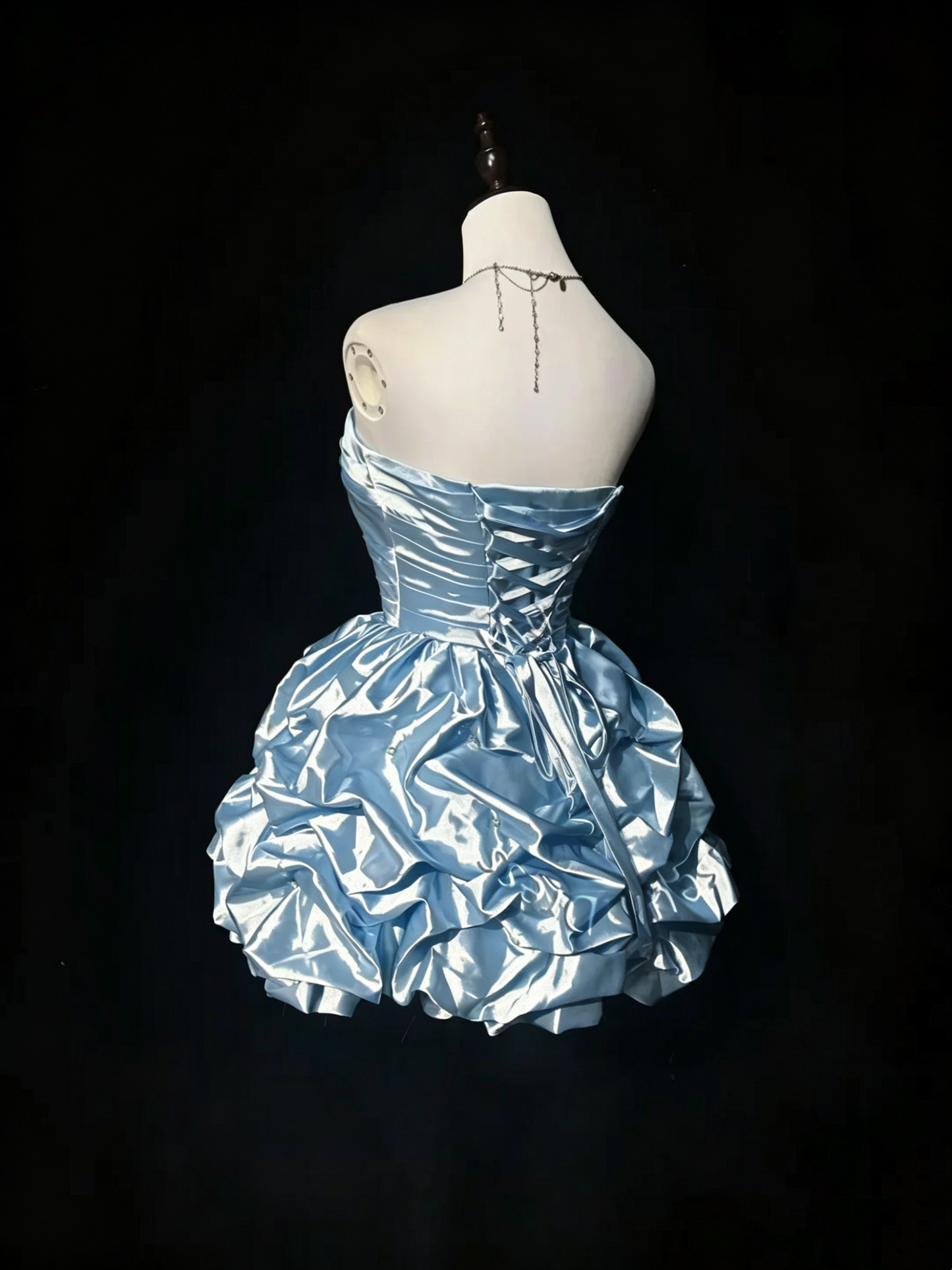 Cute Ball Gown Sweetheart Light Sky Blue 16th Birthday Gown Homecoming Dresses N3807