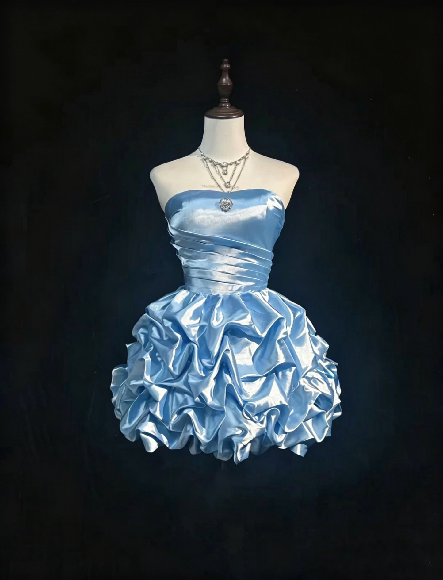 Cute Ball Gown Sweetheart Light Sky Blue 16th Birthday Gown Homecoming Dresses N3807