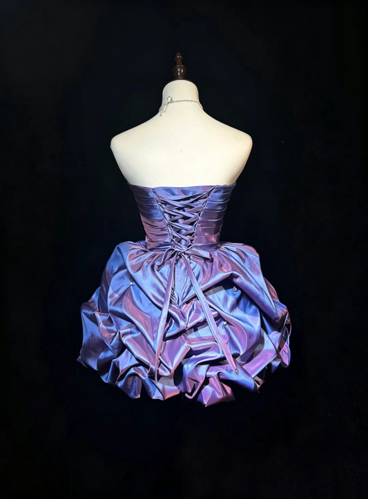 Cute Ball Gown Sweetheart Purple Party Dress 16th Birthday Gown Homecoming Dresses N3808