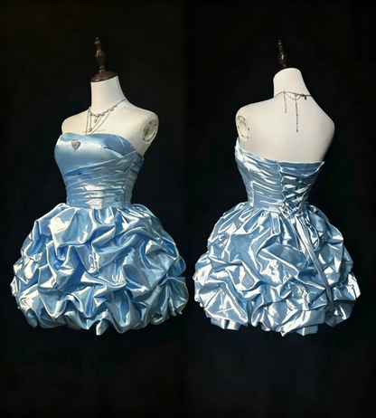 Cute Ball Gown Sweetheart Light Sky Blue 16th Birthday Gown Homecoming Dresses N3807