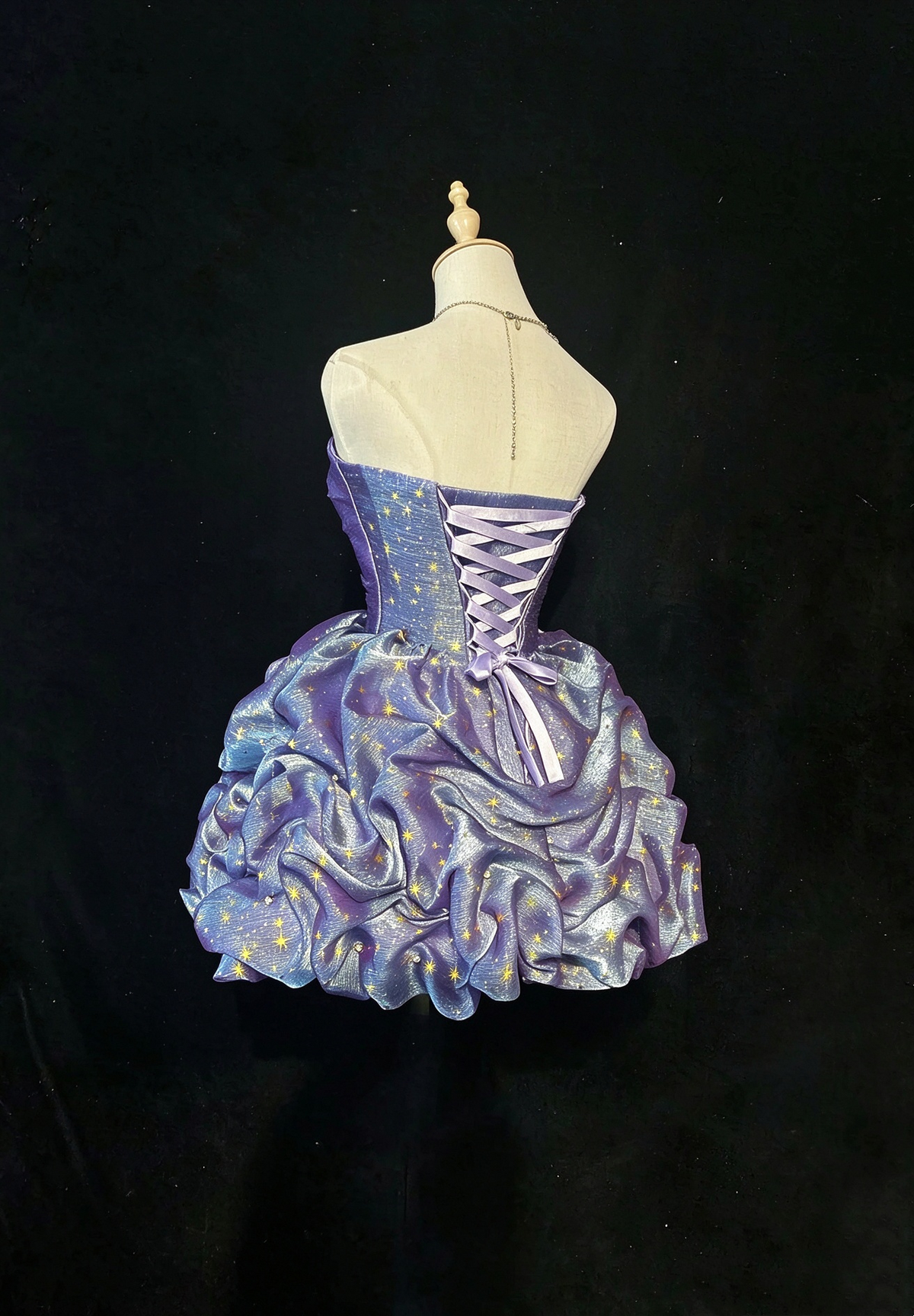 Short Prom Dress Ball Gown Sweetheart Purple Short Length Hoco Graduation Party Dresses RC1148
