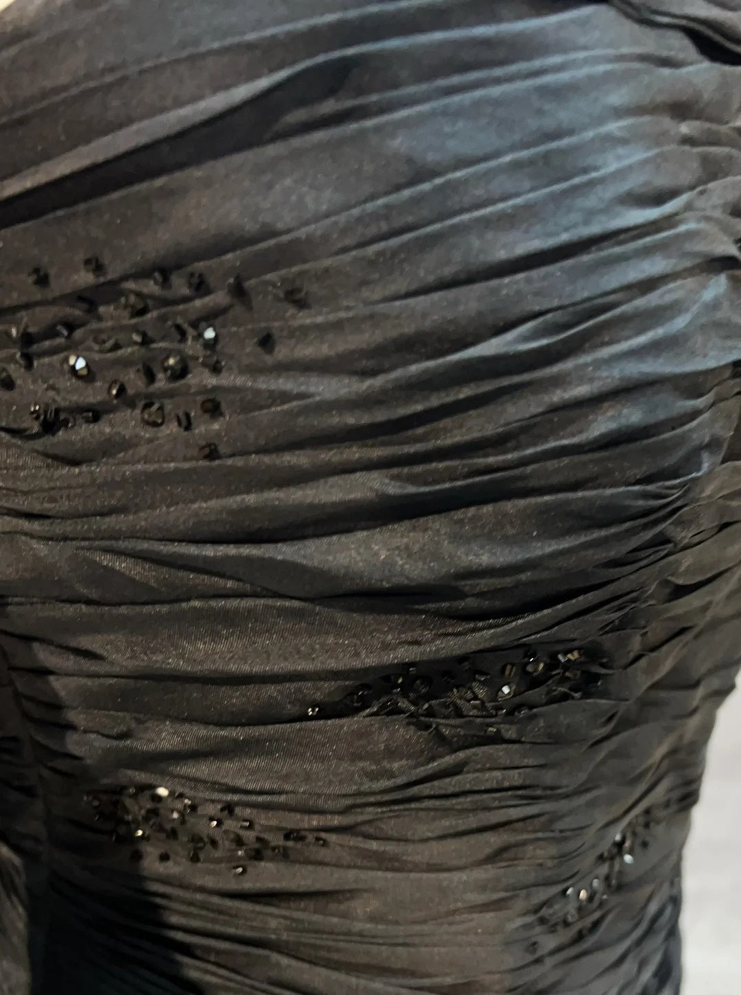 Vintage Prom Dresses A line Strapless Black Tie Dress Sleeveless 1990s Long Formal Evening Gown N2635