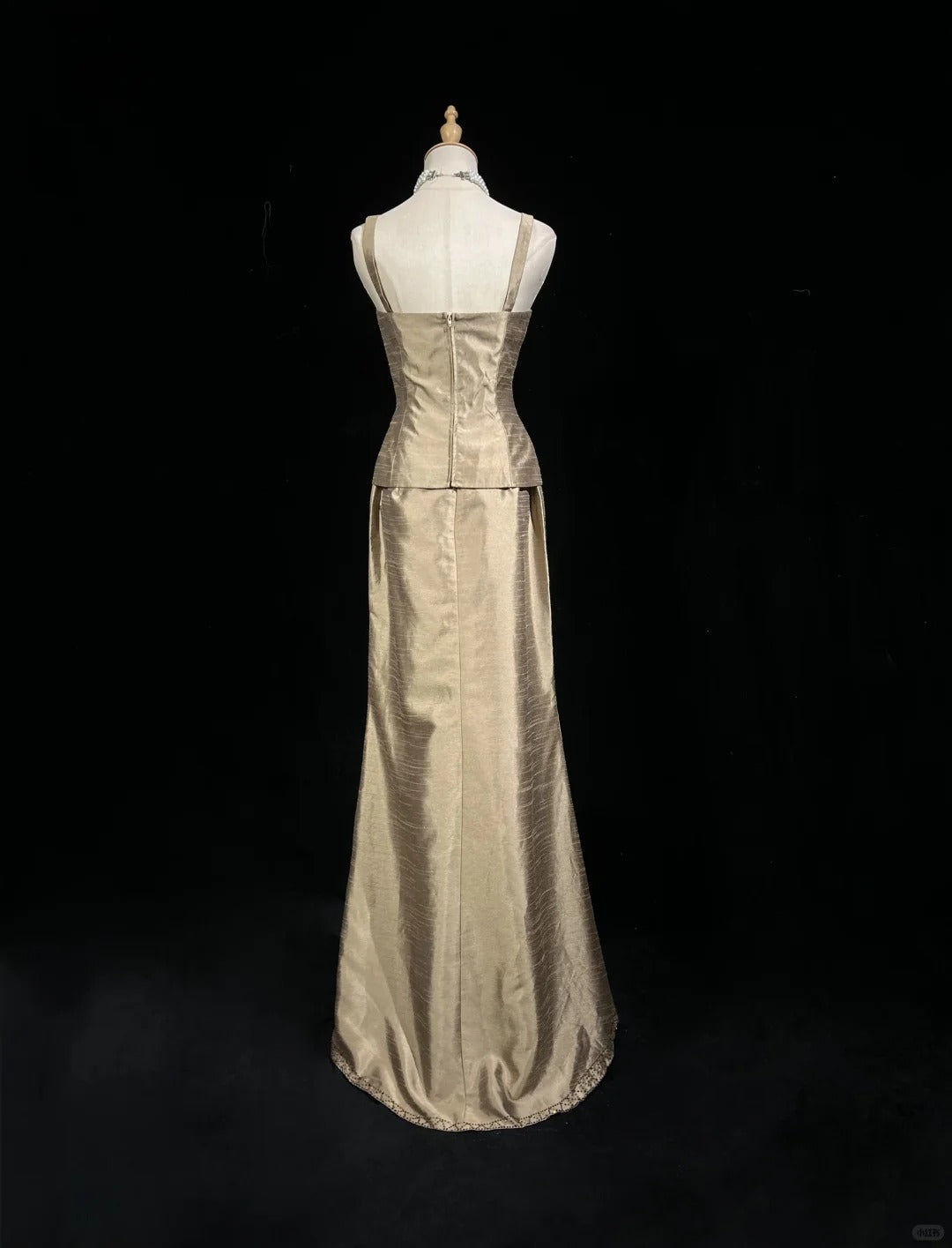 Vintage Prom Dresses 1950s High Low Square Neck With Beading Cape Sleeveless Evening Formal Outfits RB4327