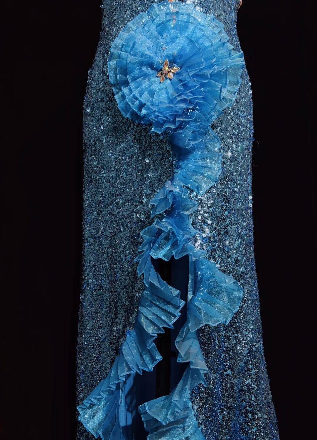 Vintage Prom Dresses Inspo Mermaid Sweetheart Royal Blue Sequin Long 1990s With Beading Formal Gowns N3390