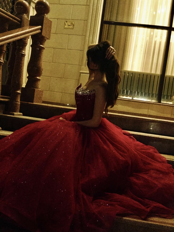 Sweet 16 Dress Ballgown Sweetheart Burgundy Tulle vestido de 15 Sweet Sixteen Dress RB9534