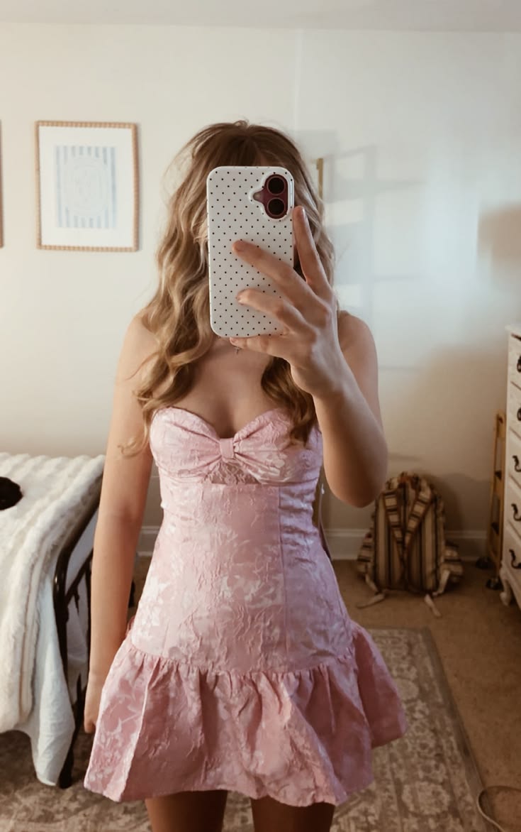 Senior homecoming dress, Pink Short hoco Dresses Hoco/wofo dress inspo 21th 16th Birthday Cocktail Ideas Outfits RB8310