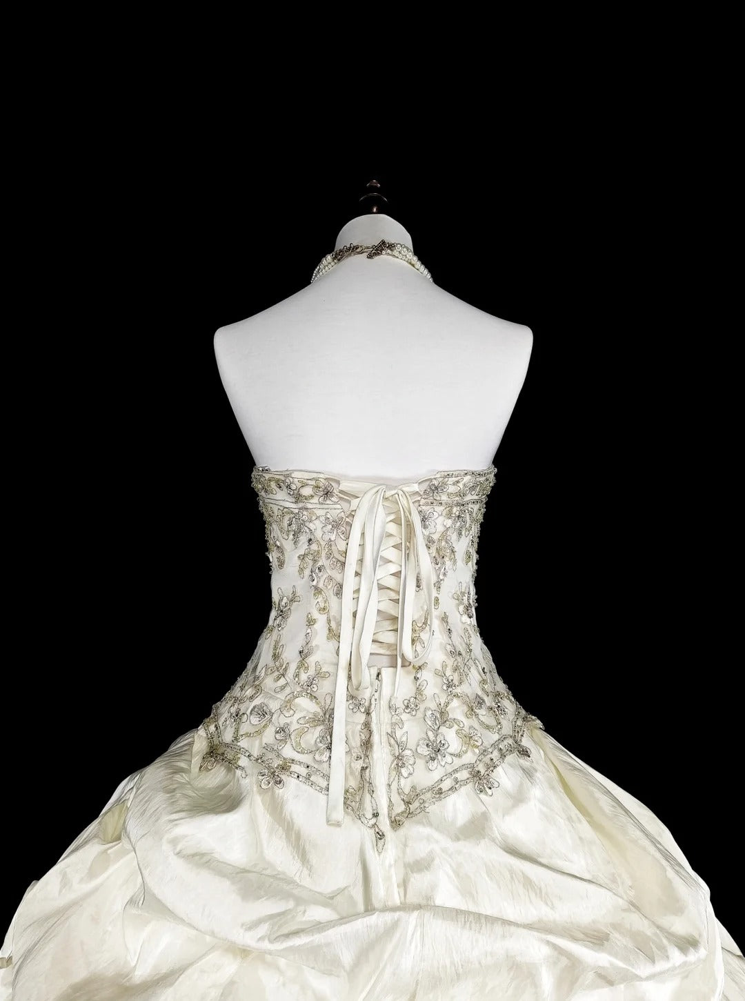 Princess Wedding Dresses Ball Gown Strapless Ivory With Beaded Crystals Long Bridal Gown N3413