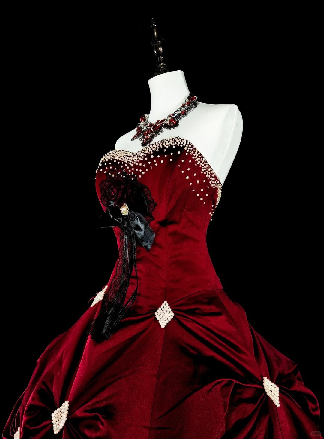Vintage Ball Gown Sweetheart Burgundy Tiered Layers Sweet 16 Dresses Quinceanera Dress Long 15 Vestidos De Fiesta N1827
