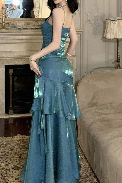 Simple Mermaid Sweetheart Burgundy Prom Dress, Burgundy Party Dress AB954