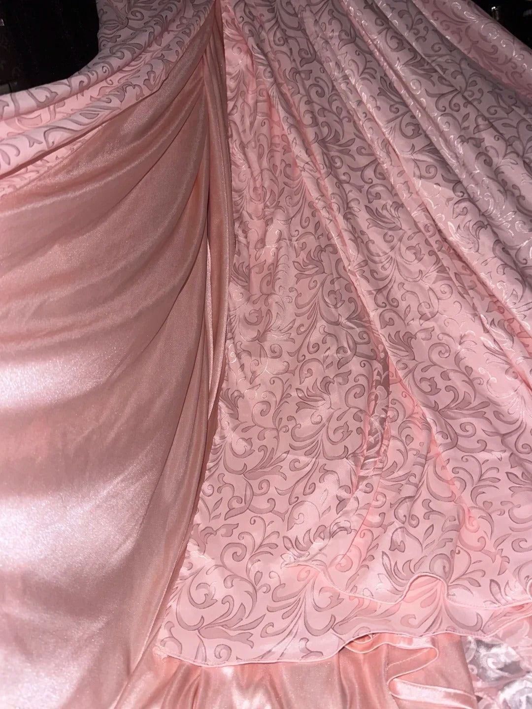 Luxurious Mermaid High Neck Lace Pink With Long Sleeves School Dances Prom Dresses 8th Grade Formal Outfits Evening Gown RB8428