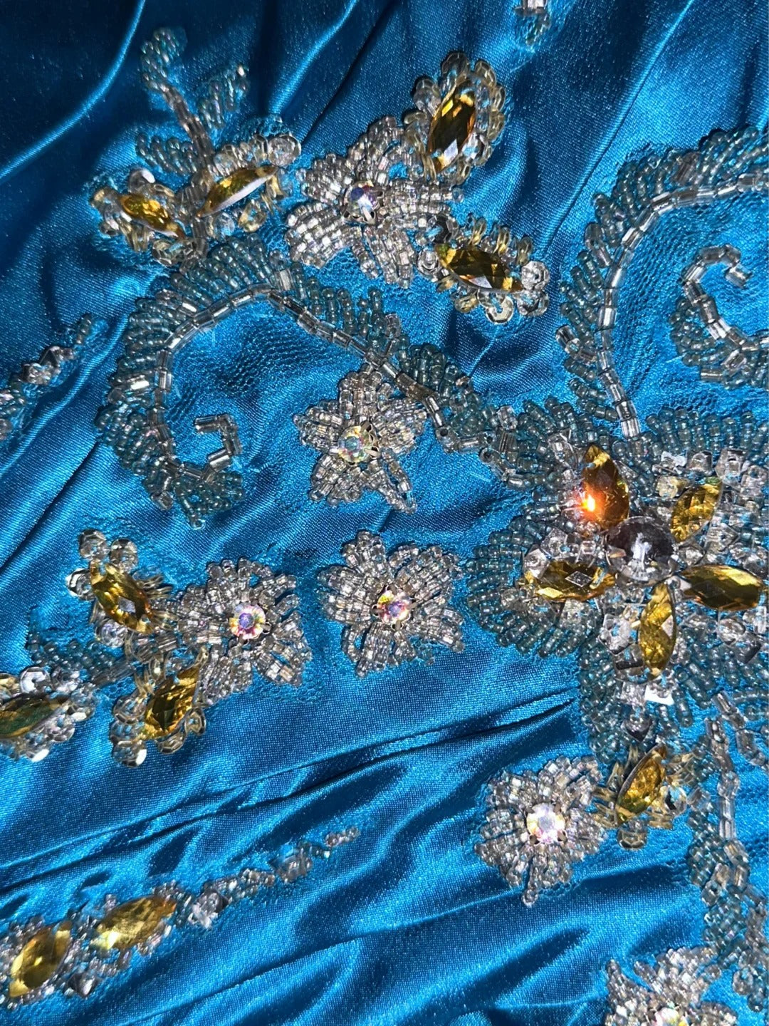 Sophisticated Mermaid Strapless Royal Blue Satin With Ruffled School Dances Prom Dresses 8th Grade Formal Outfits Evening Gown RB8429