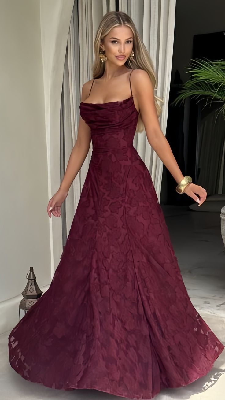 Spaghetti Strap Sheath Wedding Guest Dresses, Lace Rust Red Prom Formal Dresses AB1845